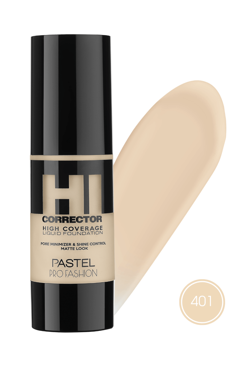 Pastel High Coverage Liquid Foundation - 401