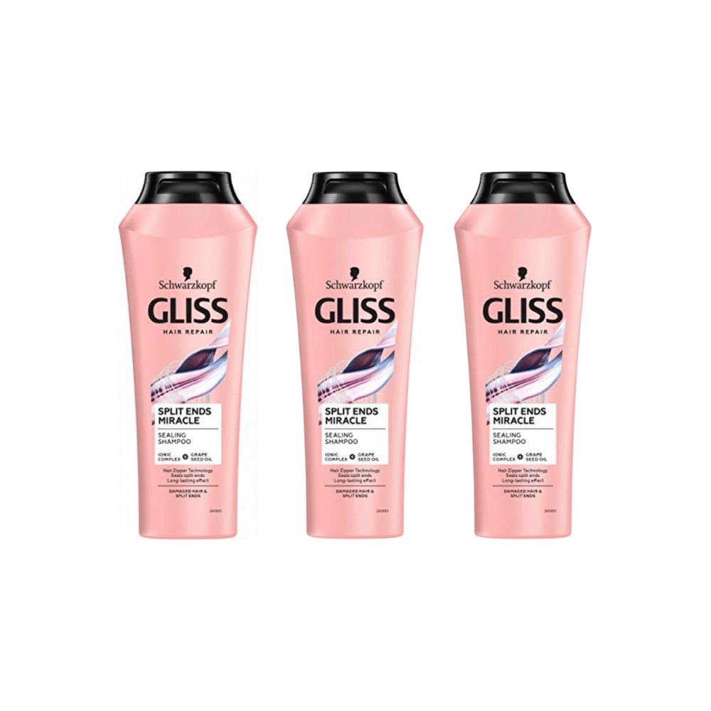Schwarzkopf Gliss Split Hair Miracle Shampoo 360 ml 3 Pack
