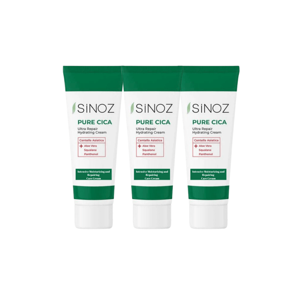 Sinoz Pure Cica Intensive Moisturizing And Restorative Care Cream 50 ml 3 Pack