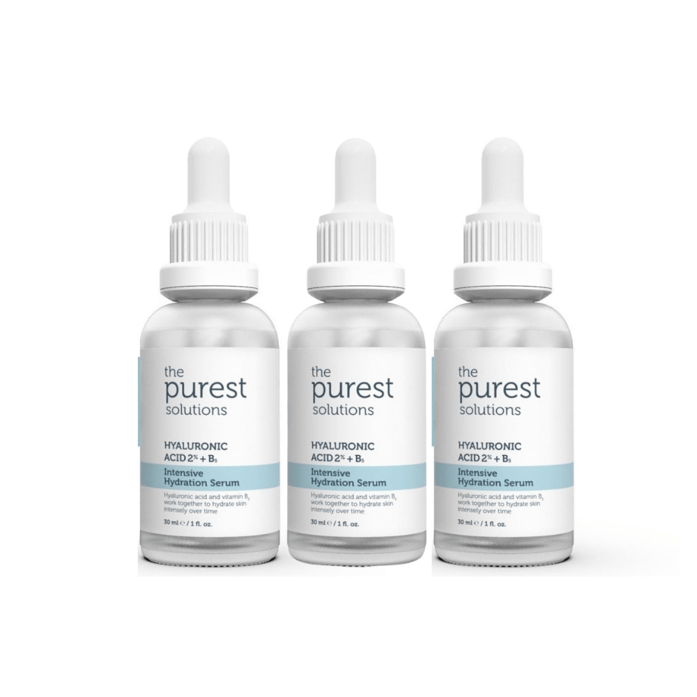 The Purest Solutions Intensive Moisturizing Treatment Serum for All Skin Types 30ml 3 Pack